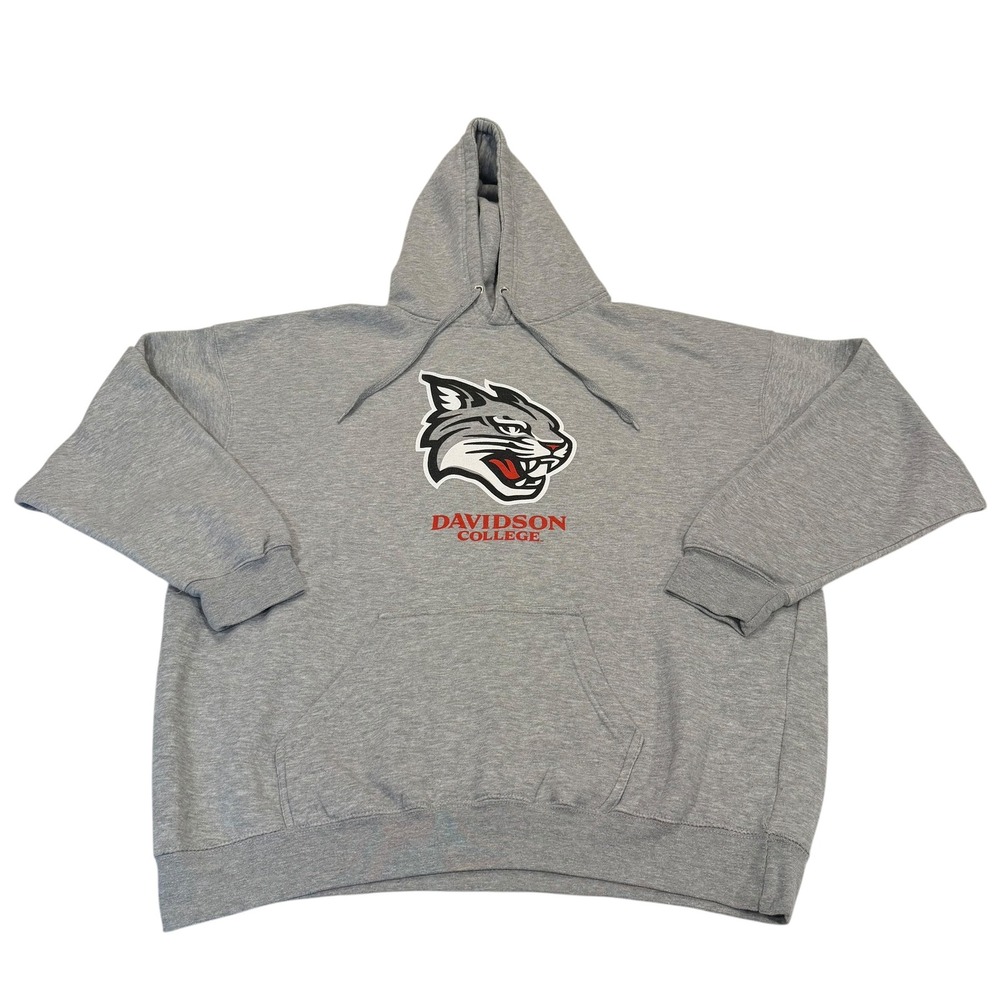 TRT Classics Davidson College Wildcats‎ Gray Hoodie Sweatshirt 2XL Mens Pullover